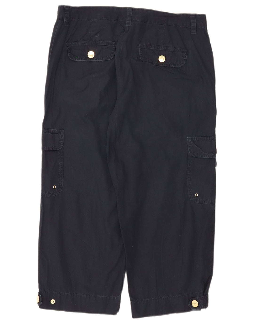 Chaps Pantalon cargo droit capri pour femme US 8 Medium W32 L21 Bleu marine