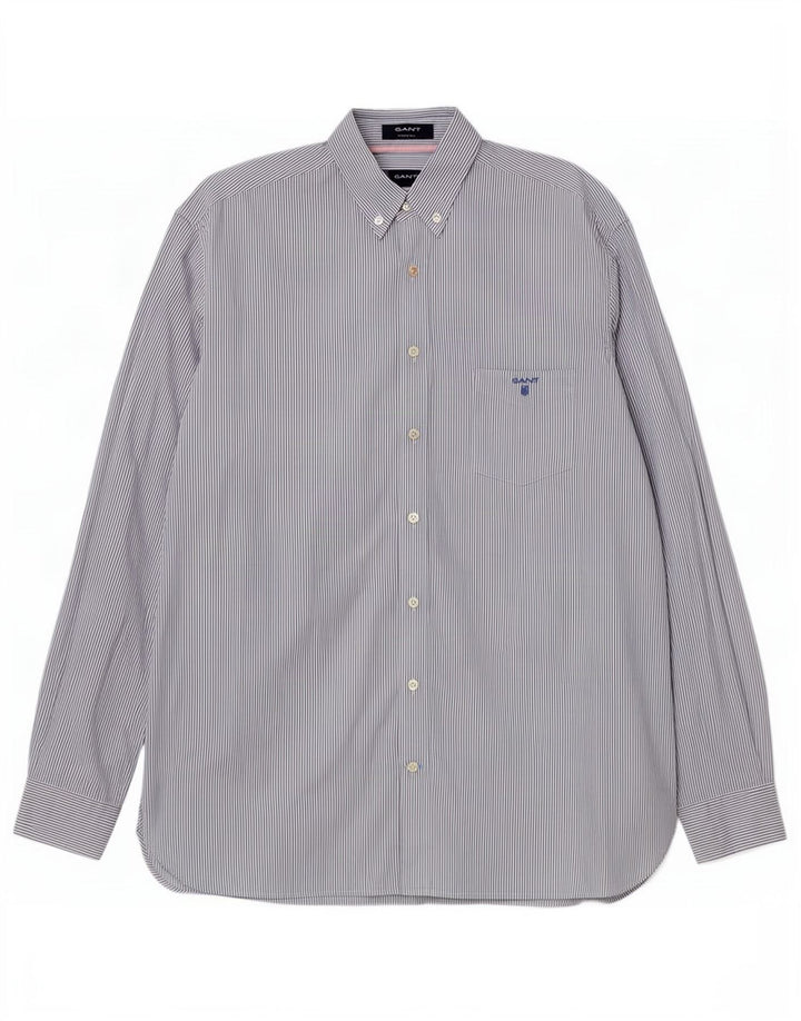 Gant Chemise Homme XL Bleu Rayure Coton