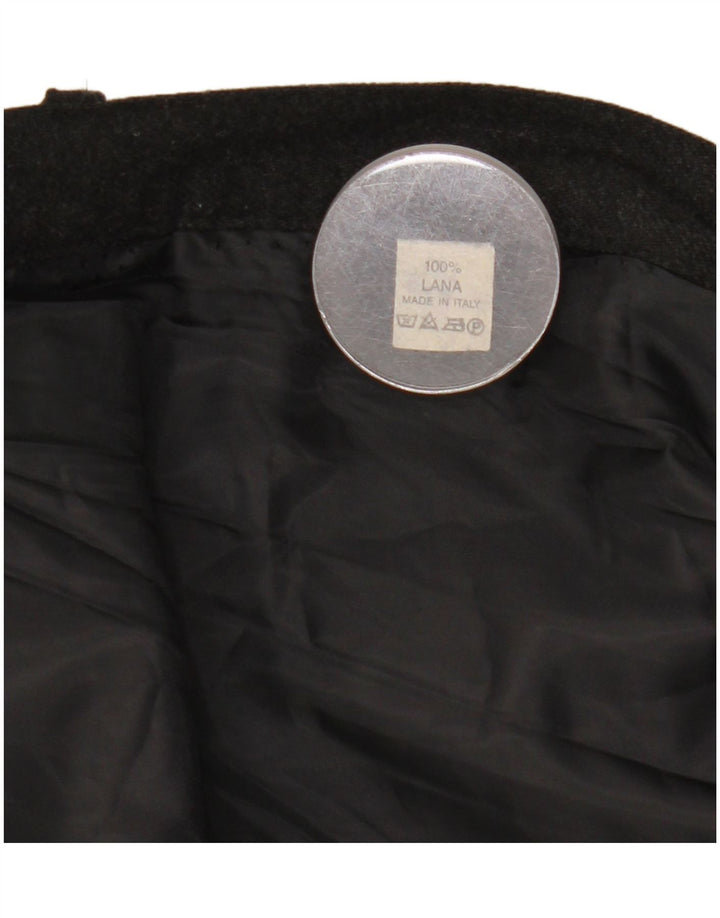 vintage Womens Knife Jupe Plissée W29 Laine Gris Moyen