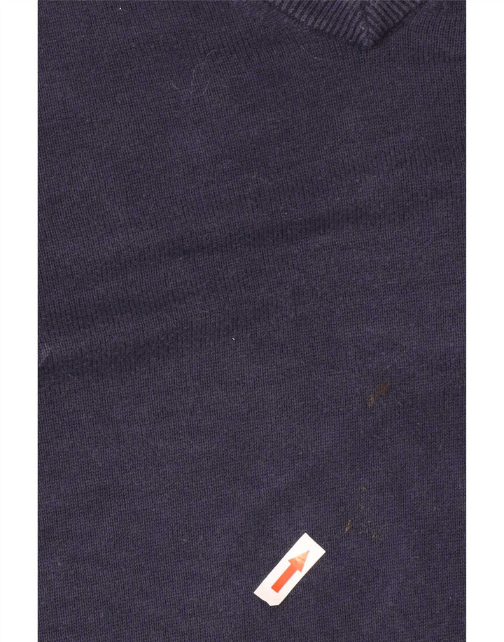 Tommy Hilfiger Pull col V Homme Bleu Marine Moyen Coton