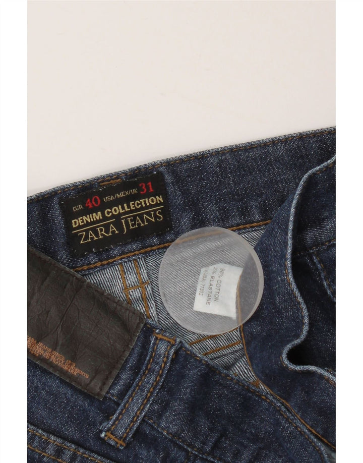ZARA Jean slim pour homme EU 40 Medium W31 L26 Bleu Coton