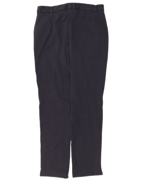 Marks & Spencer Pantalon décontracté pour femme UK 12 Medium W30 L28 Bleu marine