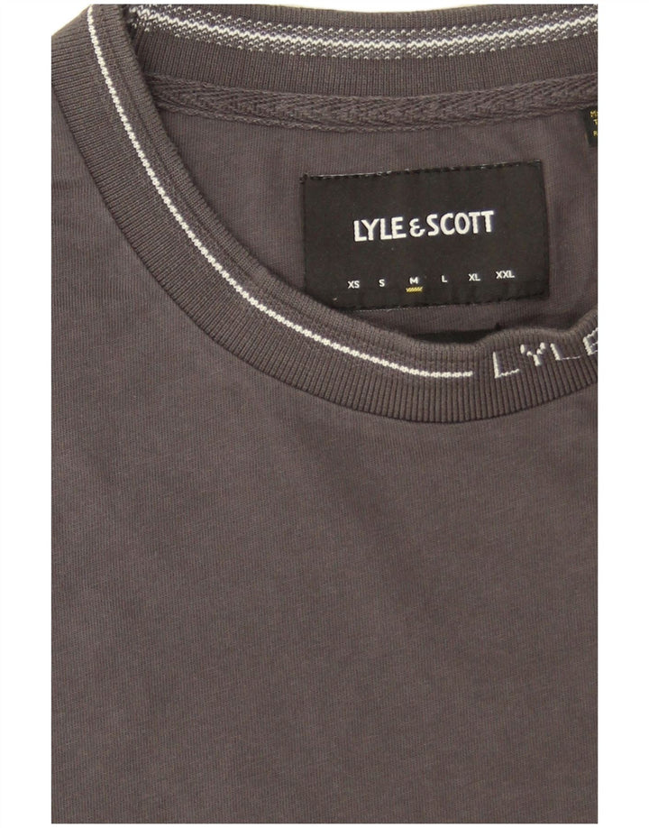 Lyle & Scott T-Shirt Homme Gris Moyen Coton
