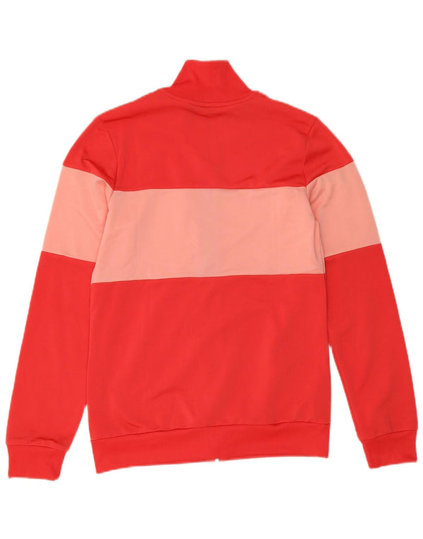 Adidas Veste de Survêtement Fille 14-15 Ans Rouge Colourblock