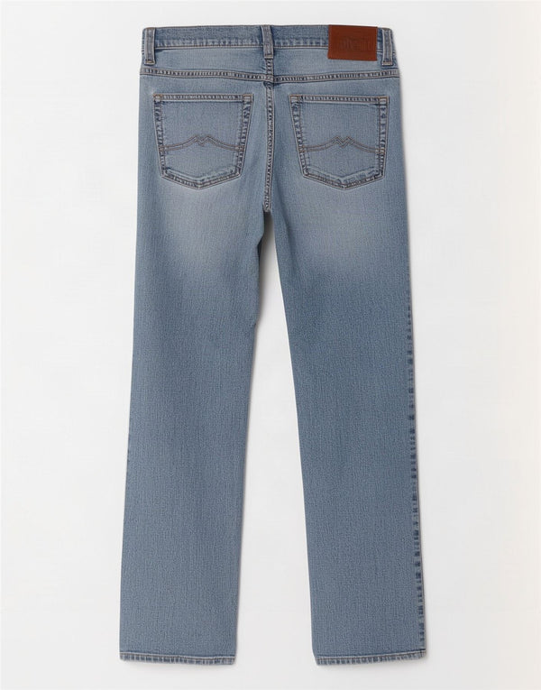 Mustang Jean droit Tramper homme W33 L32 bleu coton