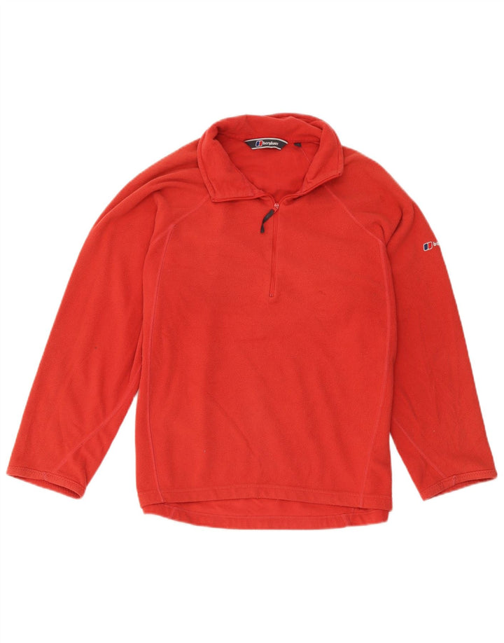 Berghaus Pull polaire à col zippé pour femme UK 14 Rouge moyen Polyester
