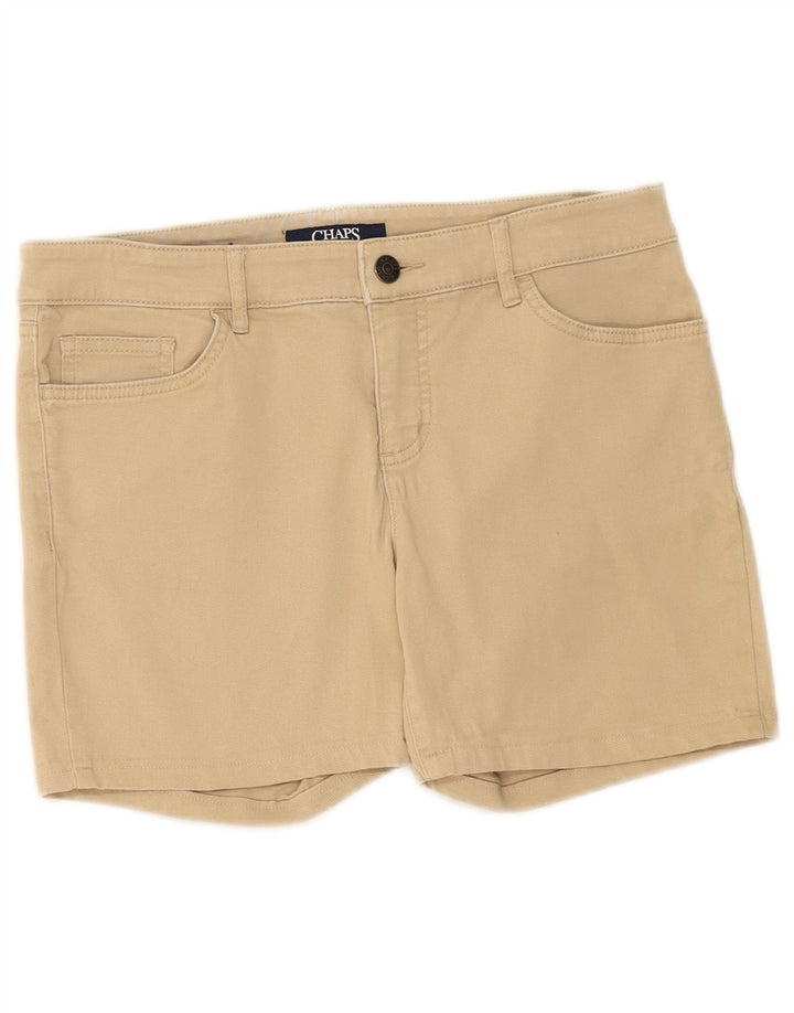 Chaps Short décontracté pour femme US 4 Small W30 en coton beige