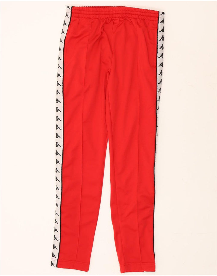 Kappa Pantalon de Survêtement Graphique Homme Petit Rouge Polyester Colorblock