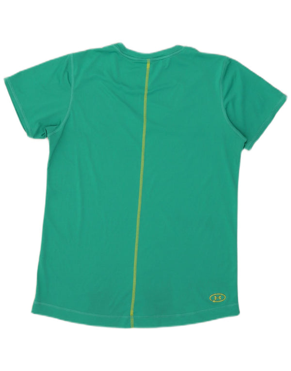 Under Armour Womens T-Shirt Top UK 12 Medium Green