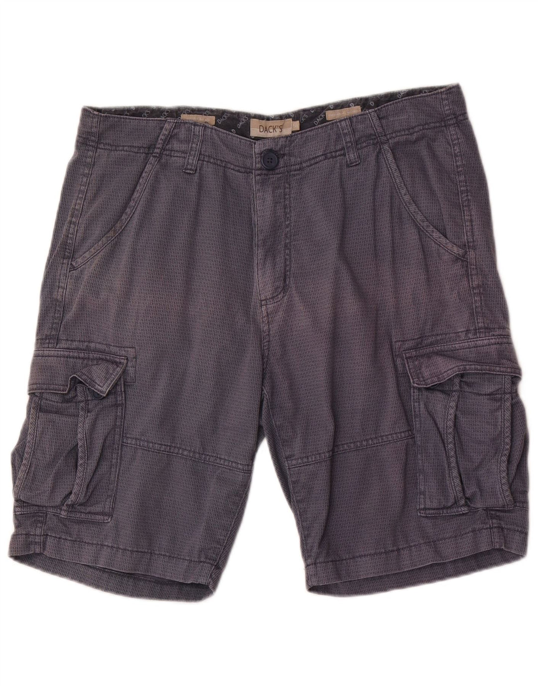 Dack's Short cargo pour homme IT 50 Large W34 Bleu marine en coton à pois