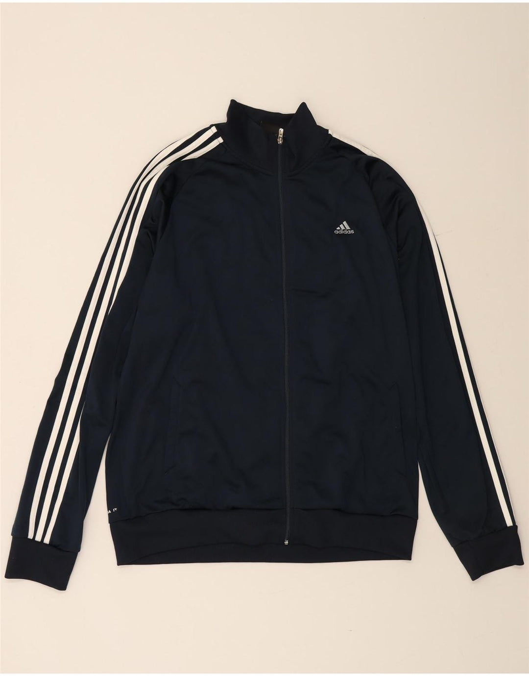 ADIDAS Hommes Climalite Survêtement Top Veste XL Bleu Marine Polyester