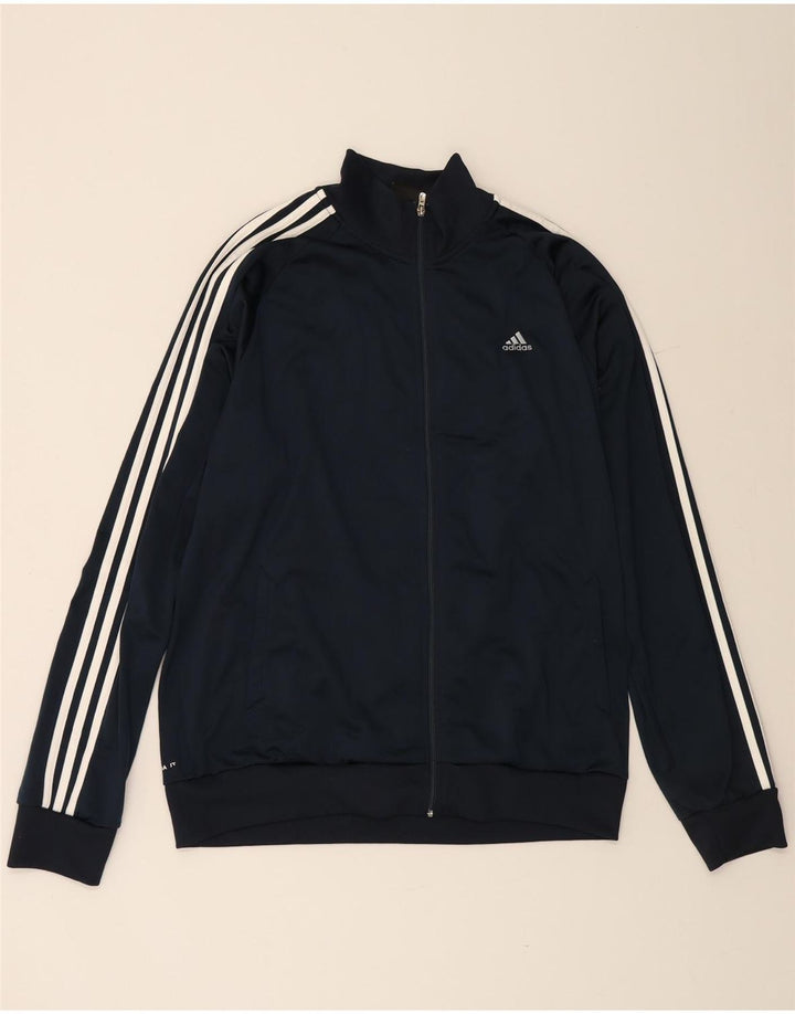 ADIDAS Hommes Climalite Survêtement Top Veste XL Bleu Marine Polyester