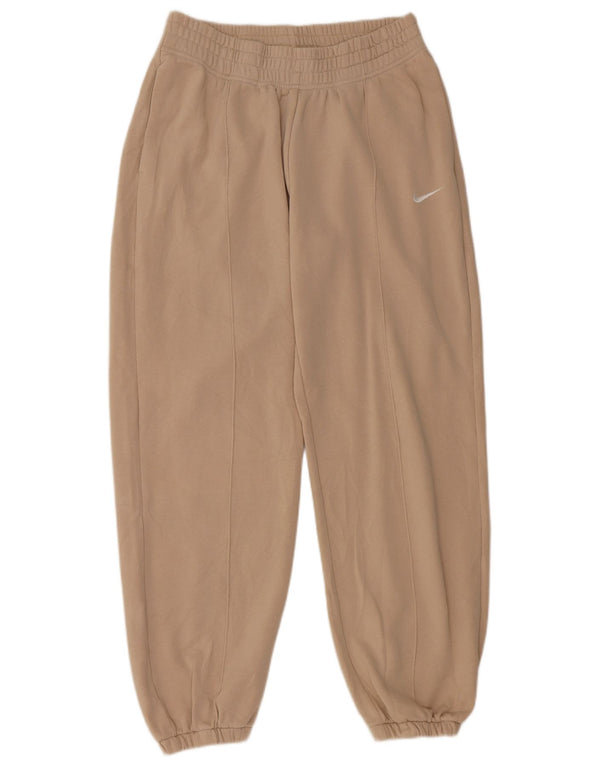 Nike Pantalon de survêtement coupe ample pour femme UK 14 Coton beige moyen