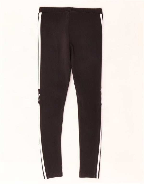 Adidas Leggings graphiques pour femmes UK 12 coton noir moyen