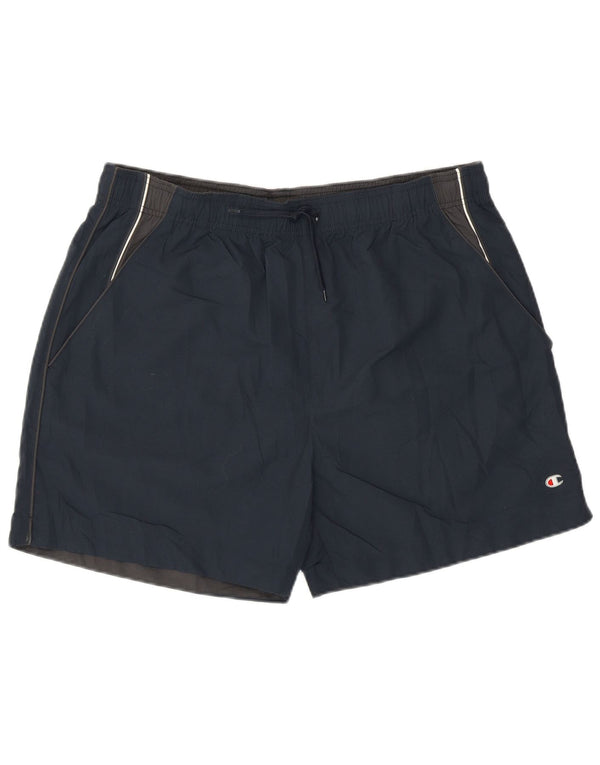 Champion Short de sport pour homme 2XL Bleu marine Polyester
