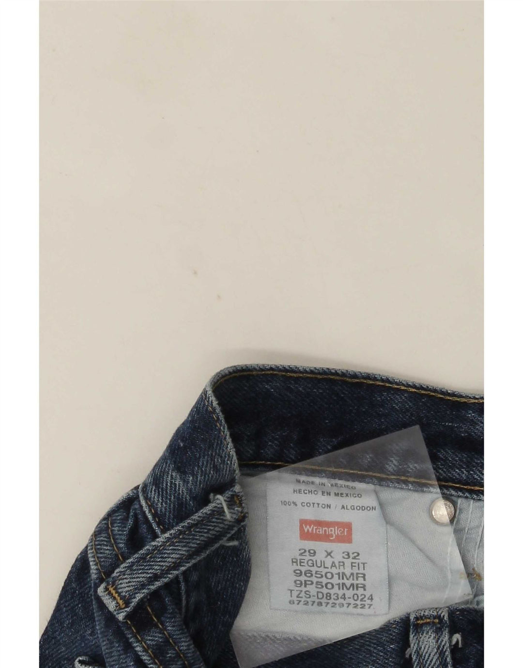 Wrangler Jean droit coupe régulière pour homme W29 L32 bleu coton