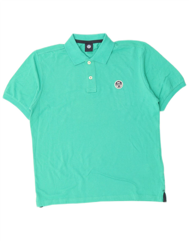NORTH SAILS Polo Homme Petit Turquoise Coton