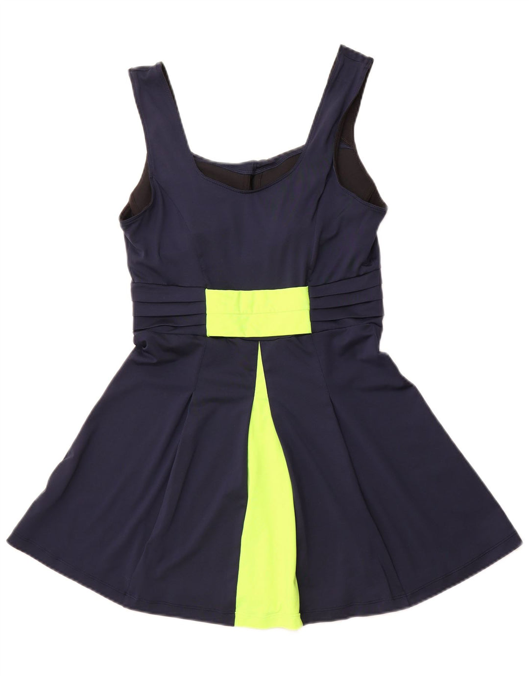 NIKE Maillot de bain Dri Fit pour femme UK 12 Bleu marine moyen Colorblock Polyester