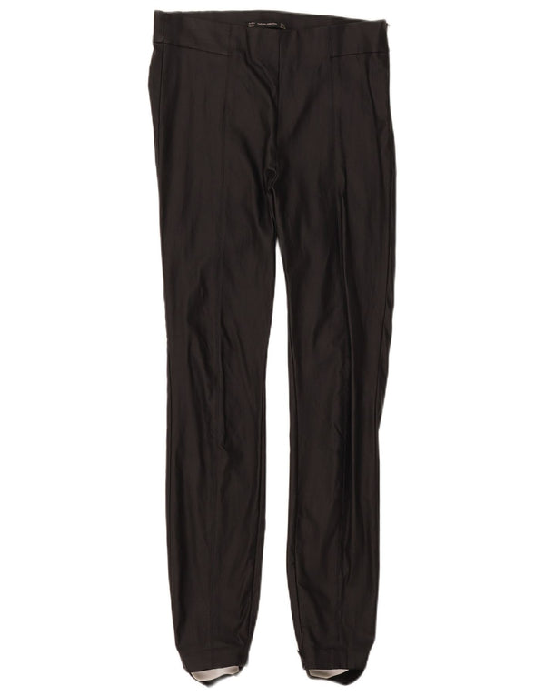 Zara Womens Trafaluc Stirrup Casual Trousers Large W30 L28 Black