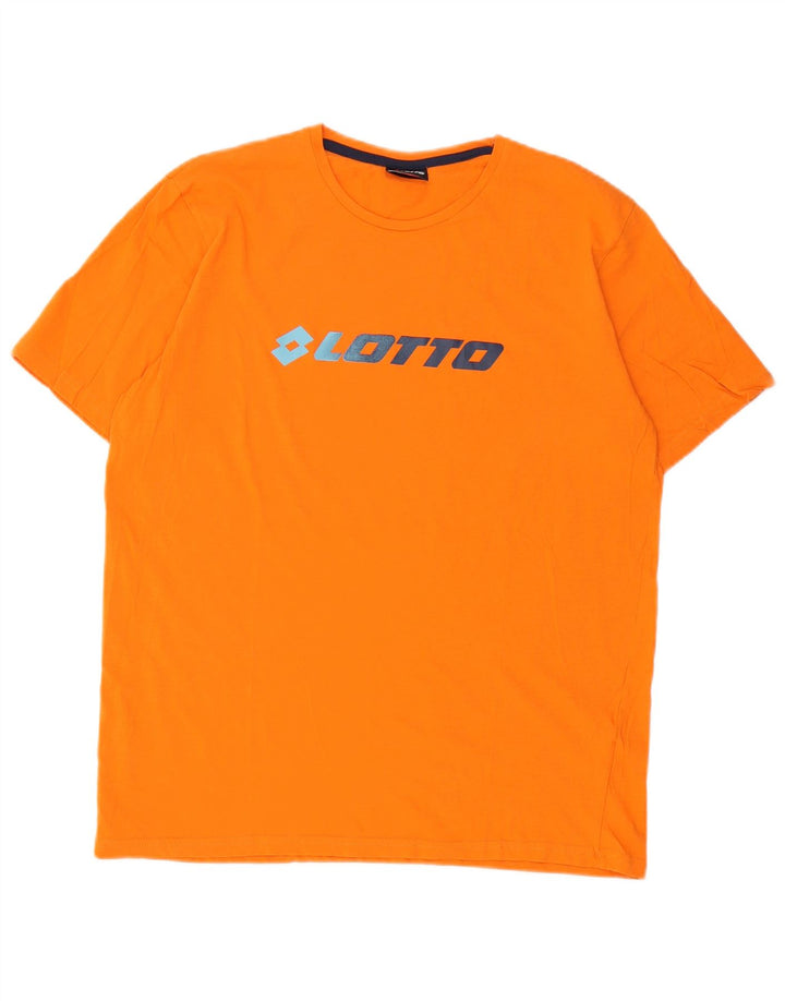 Lotto T-Shirt Graphique Homme Orange Moyen