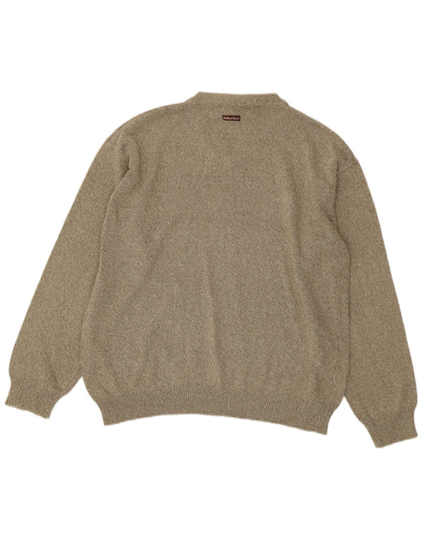 Marlboro Classics Pull col V pour homme XL en coton marron