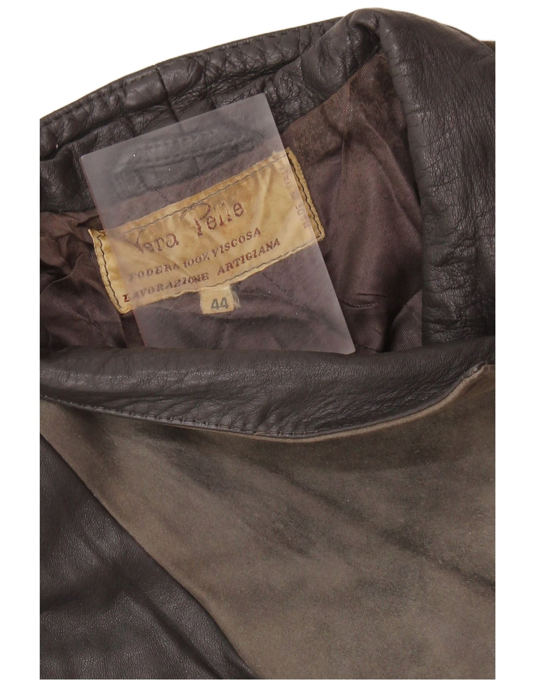 Lavorazione Artigiana Veste Femme IT 44 Cuir Colorblock Gris Moyen