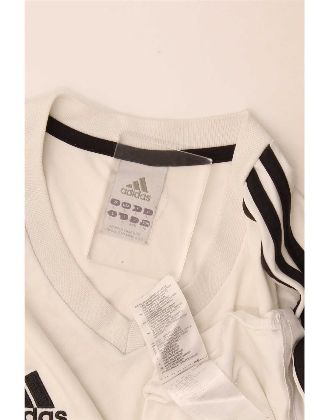 Adidas Hommes Climalite T-Shirt Haut Grand Blanc Polyester