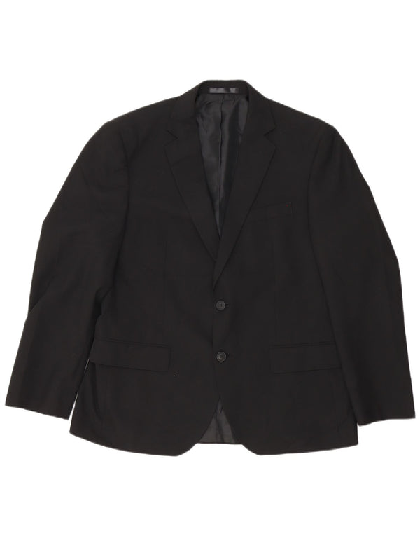 Marks & Spencer Veste blazer courte à 2 boutons pour homme UK 40 Noir moyen