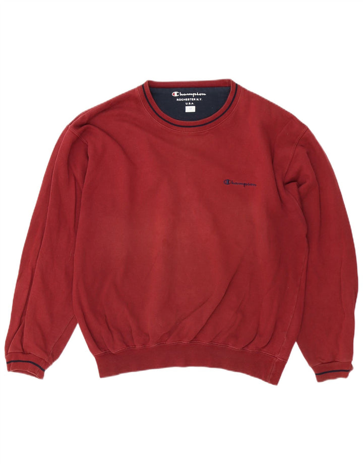 Champion Sweat-shirt pour homme en coton bordeaux moyen