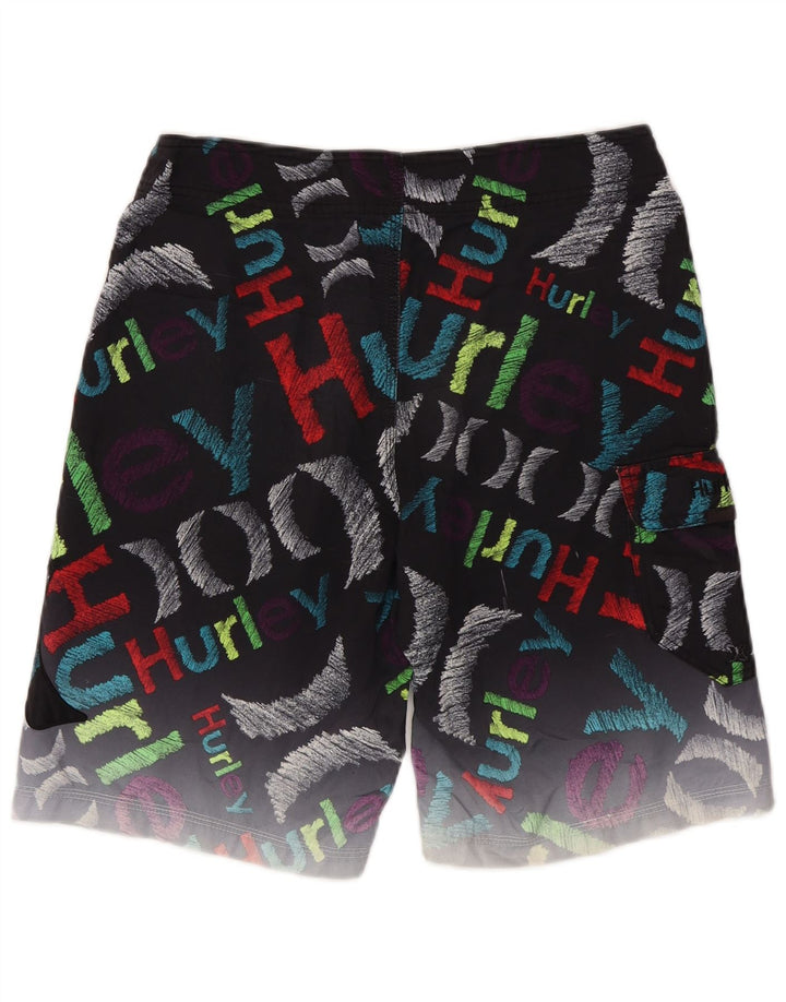 Hurley Short de Bain Graphique Homme Noir Moyen Polyester