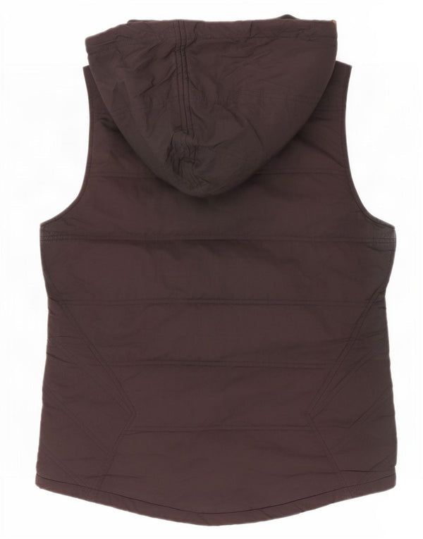 Volcom Gilet rembourré à capuche pour femme UK 12 Medium Noir Polyester