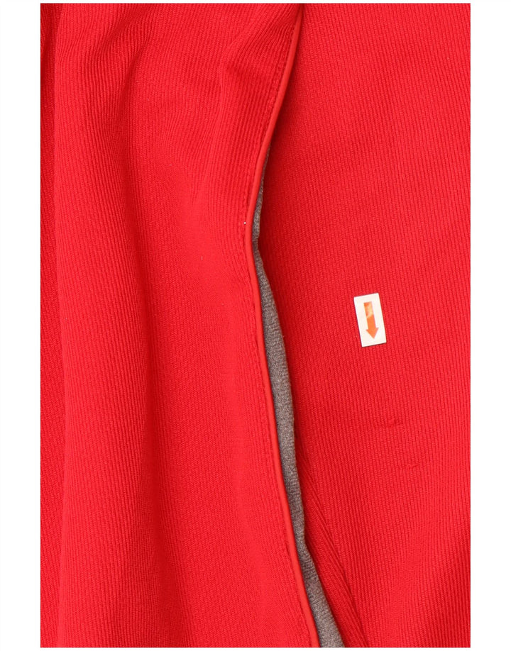 Diadora Veste de survêtement pour femme UK 16 Large Rouge Colorblock Polyester