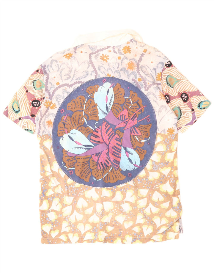 REPLAY Polo Homme Coton Floral Multicolore Moyen
