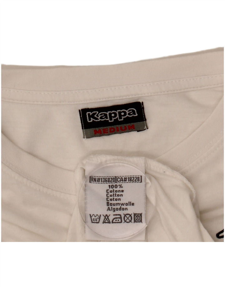 Kappa T-Shirt Homme Blanc Moyen Coton