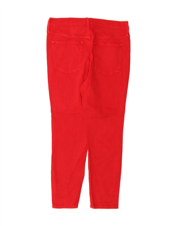 J. CREW Womens Cropped Jeans W29 L24 Red Cotton Vintage J. Crew and Second-Hand J. Crew from Messina Hembry 