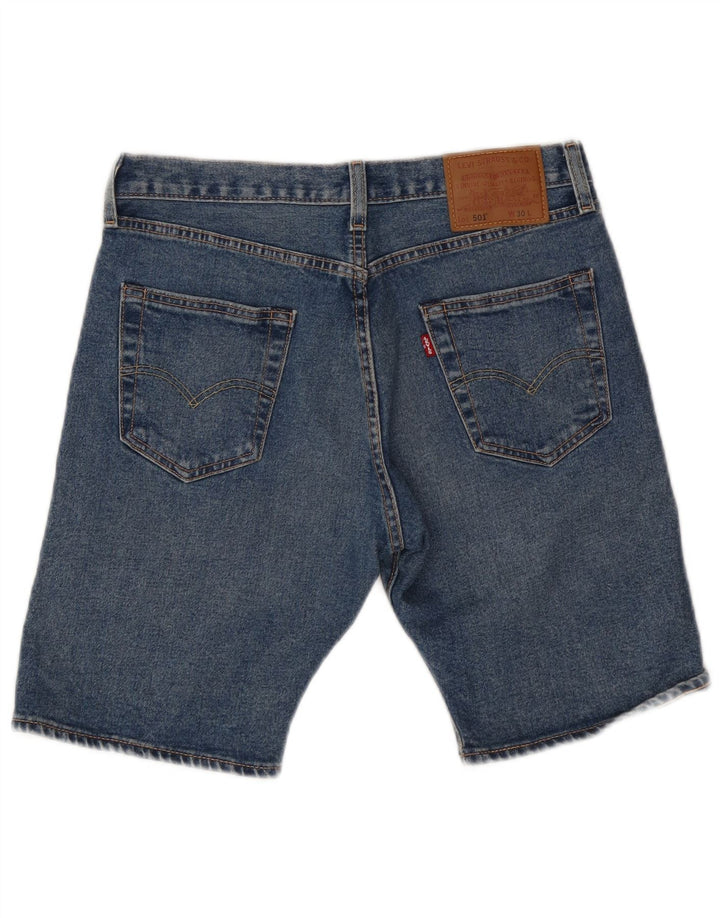 LEVI'S Short en Jean 501 W30 Homme Bleu Moyen Coton