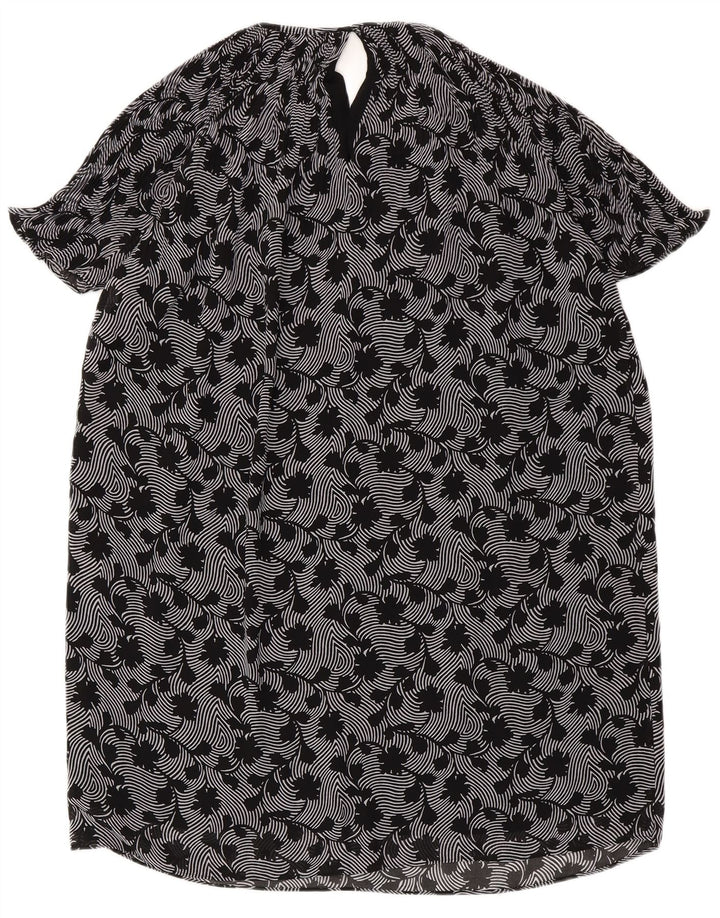 MICHAEL KORS Robe droite surdimensionnée pour femme UK 14 Medium Black Floral