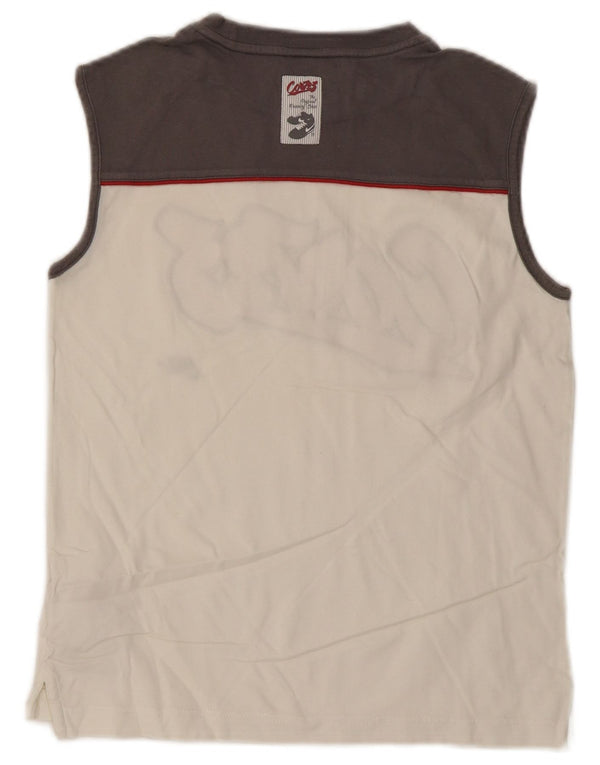 Nike Cor72z Graphic Débardeur pour homme UK 36/38 Petit Blanc Colorblock Coton