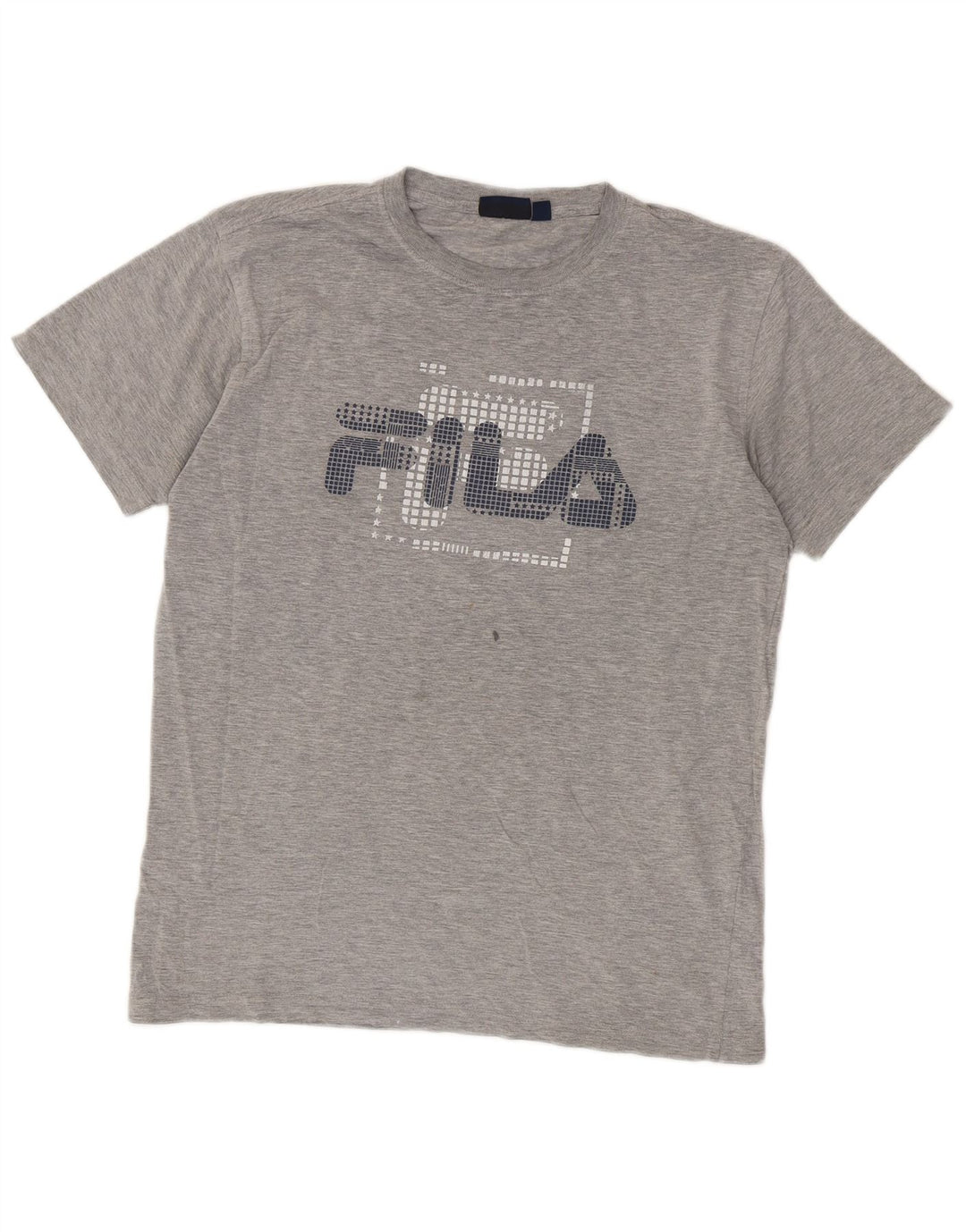 Fila T-Shirt Graphique Homme Gris Moyen Coton