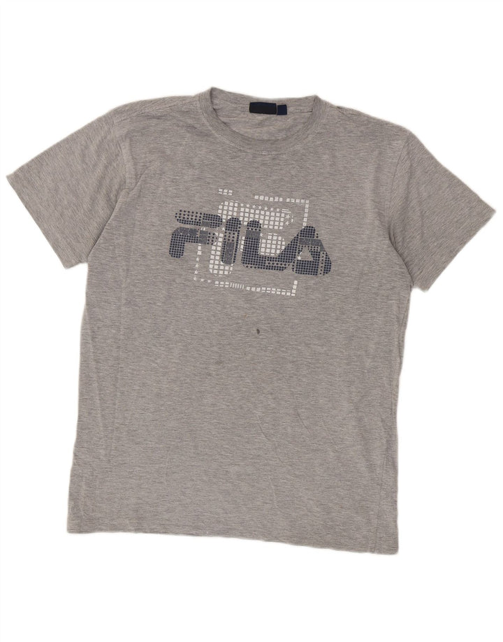 Fila T-Shirt Graphique Homme Gris Moyen Coton
