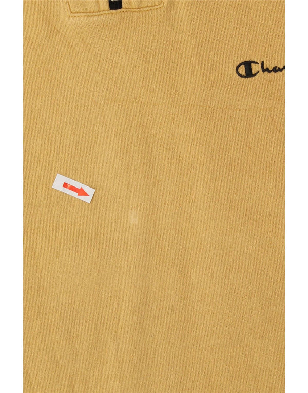 CHAMPION Sweat-shirt à col zippé pour hommes, grand coton beige