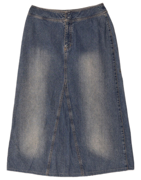 LIZ CLAIBORNE Jupe en jean pour femme UK 8 Small W32 Bleu Coton