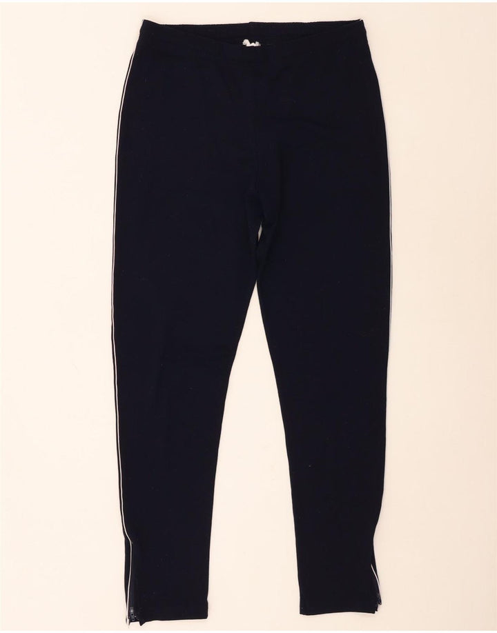 Marks & Spencer Pantalon de survêtement pour femme UK 14 Large Bleu Marine Polyamide