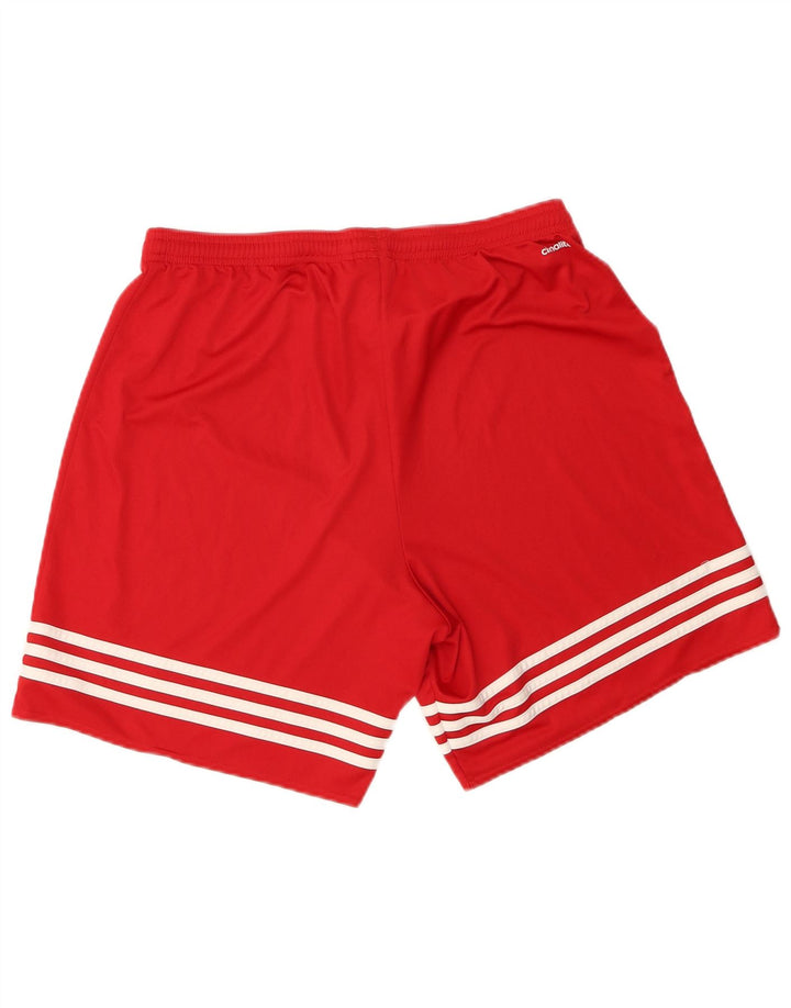 Adidas Hommes Climalite Sport Shorts Grand Rouge Polyester