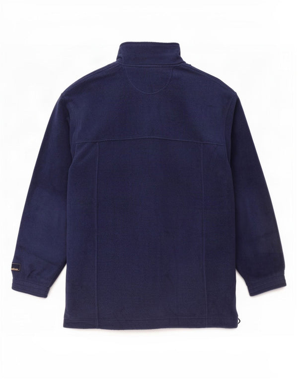 Adidas Pull polaire à col zippé pour homme UK 40/42 Bleu marine moyen Polyester