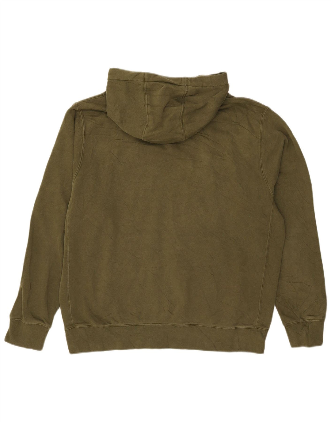 Nike Pull à capuche pour homme en coton kaki Taille L