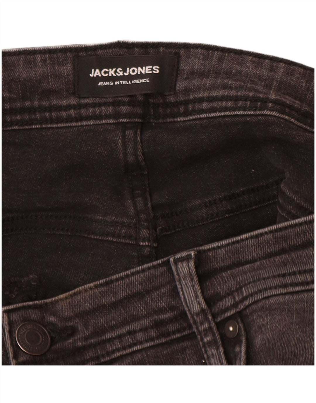 Jack & Jones Jean Slim Homme W38 L32 Gris Coton
