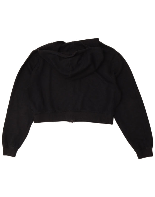 Nike Pull à capuche zippé surdimensionné pour femme UK 6 XS Noir