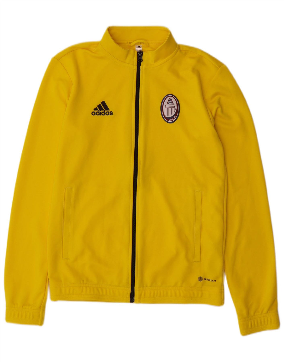 ADIDAS Veste de survêtement Aeroready pour hommes, petit jaune en polyester