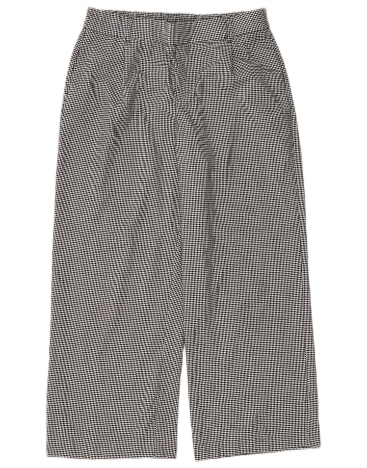 Pantalon court Trafaluc Zara Femme Medium W28 L25 Pied-de-poule noir